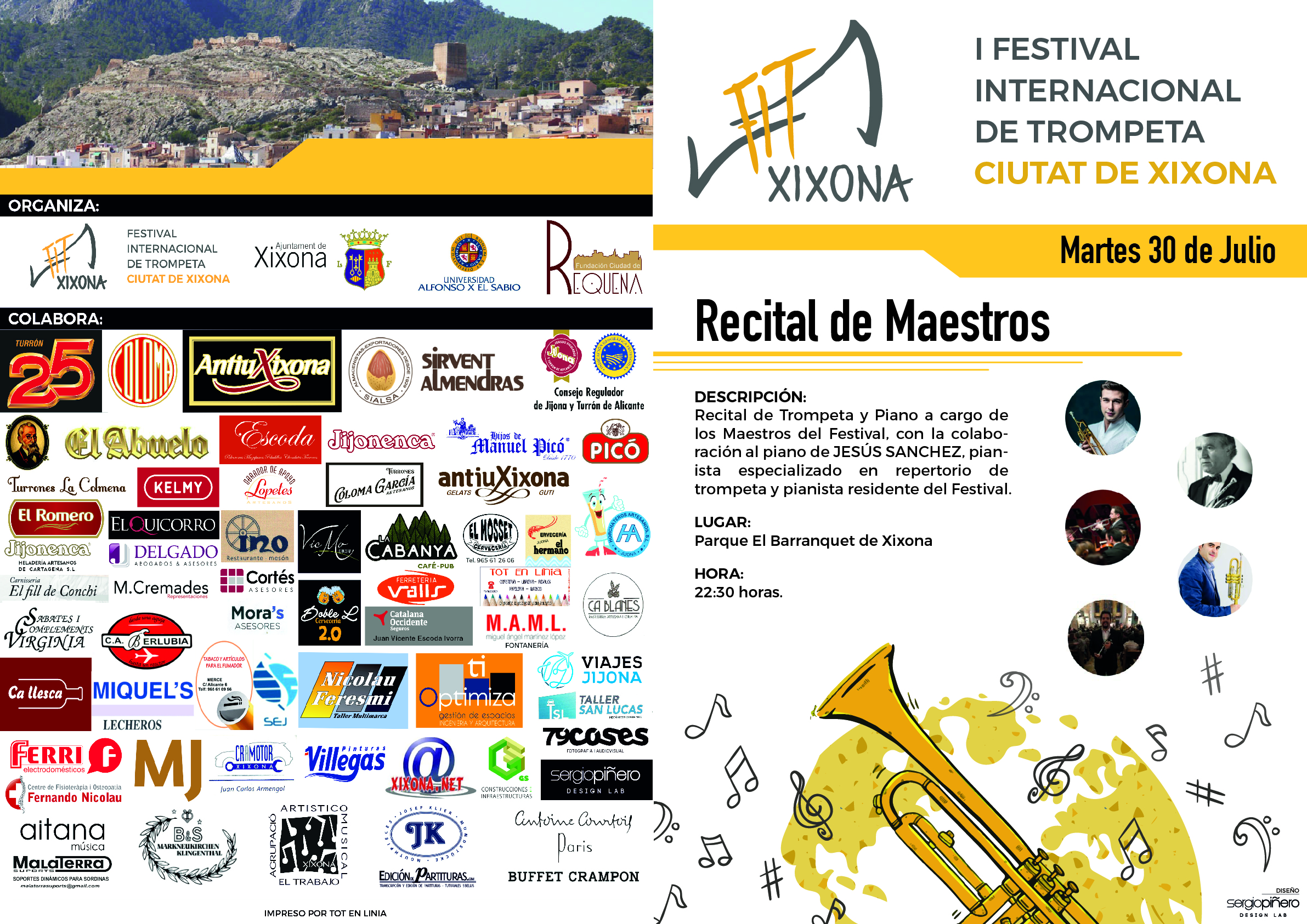 Programa de mano Festival Internacional de Trompeta